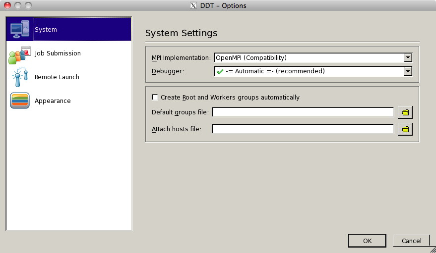Screenshot of New Session->Run menu selection