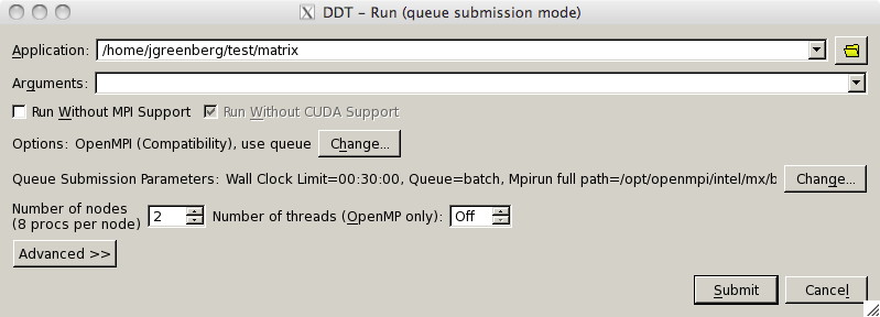 Screenshot of New Session->Run menu selection